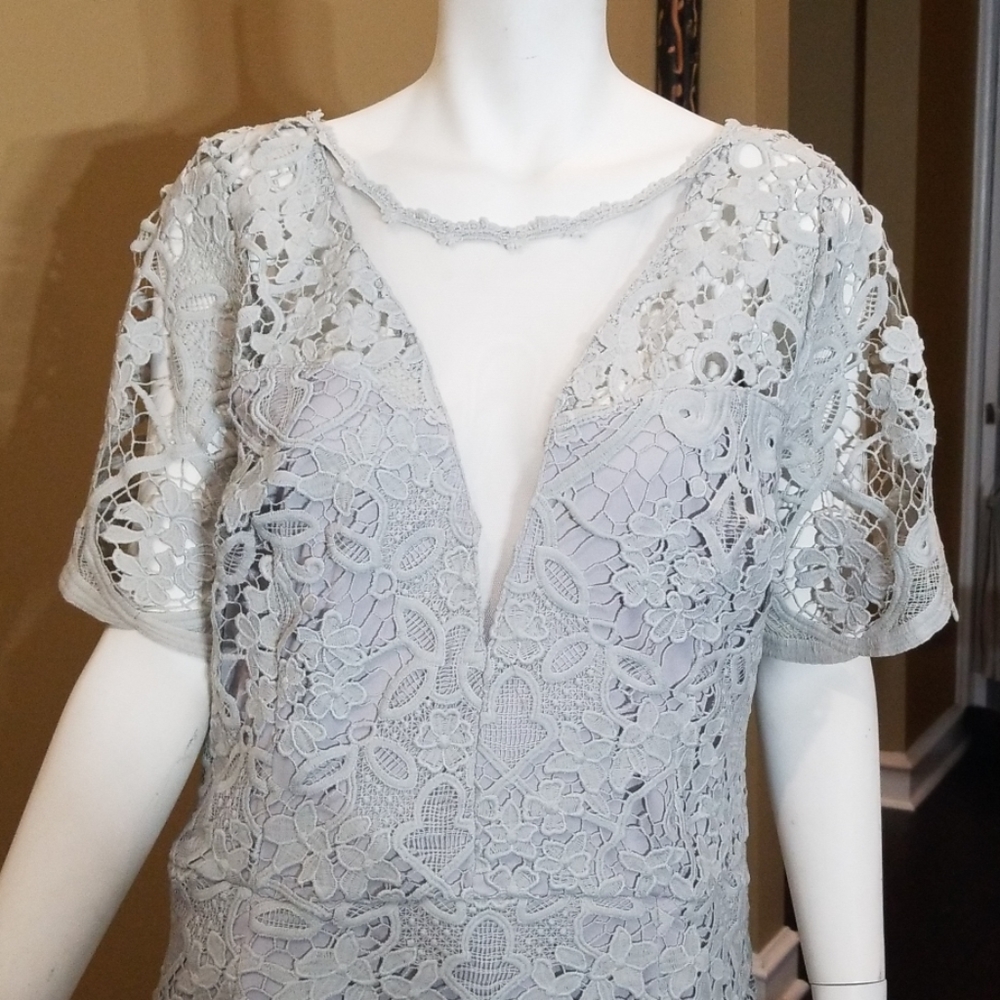 NWT beautiful sage Lace dress